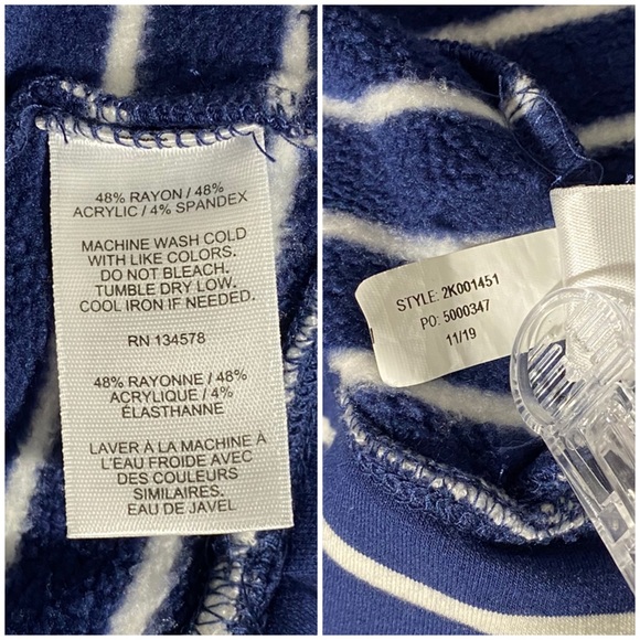 ⭐️Vineyard Vines Striped Dreamcloth Stripe Hoodie [T60] - Picture 7 of 8